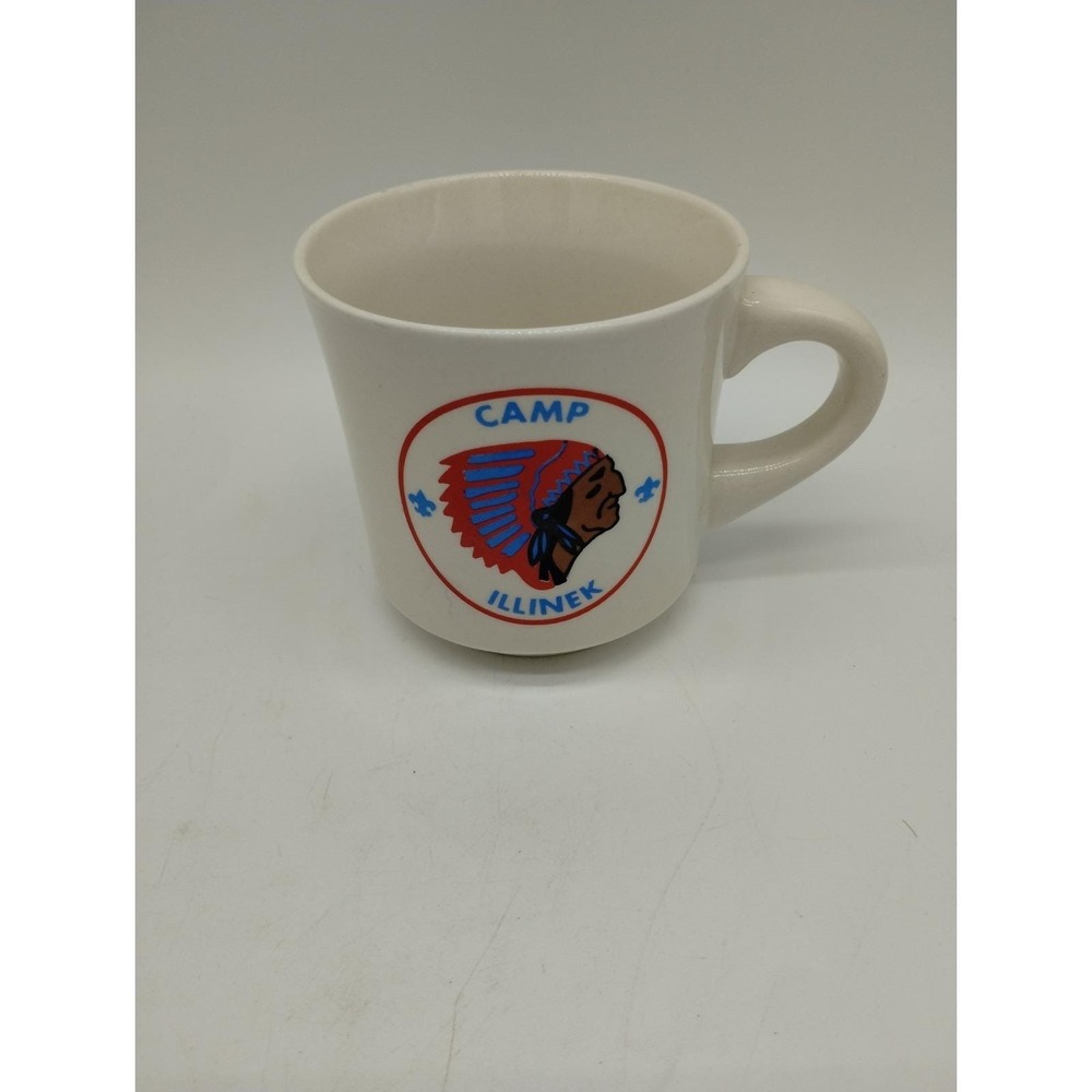 Vintage Boy Scouts BSA Camp Illinek Coffee Mug Illinois